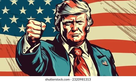 June 21st 2023 Portrait Donald Trump Stock Vector (Royalty Free ...