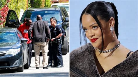 Drama as police called after stranger shows up at Rihanna's gate