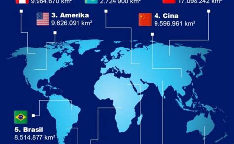 10 Negara Terbesar Di Dunia Berdasarkan Luas Wilayahnya Simfoni Senja ...