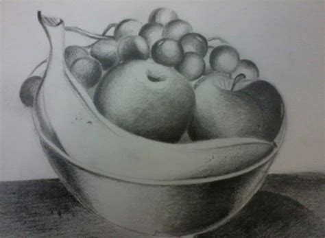 Fruit Pencil Shading Drawings