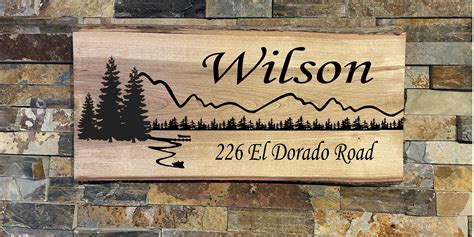 Custom lake sign address sign personalized sign for lake | Etsy