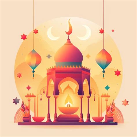 Premium Vector | Mosque Symbol Vector