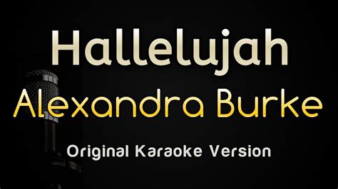 Hallelujah - Alexandra Burke (Karaoke Songs With Lyrics - Original Key ...