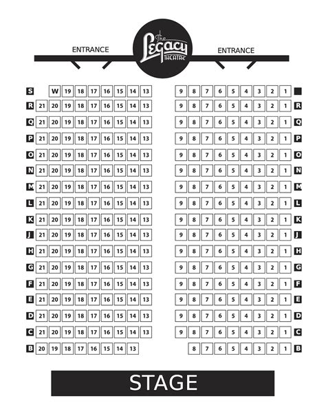 Seating Chart – Legacy Theatre