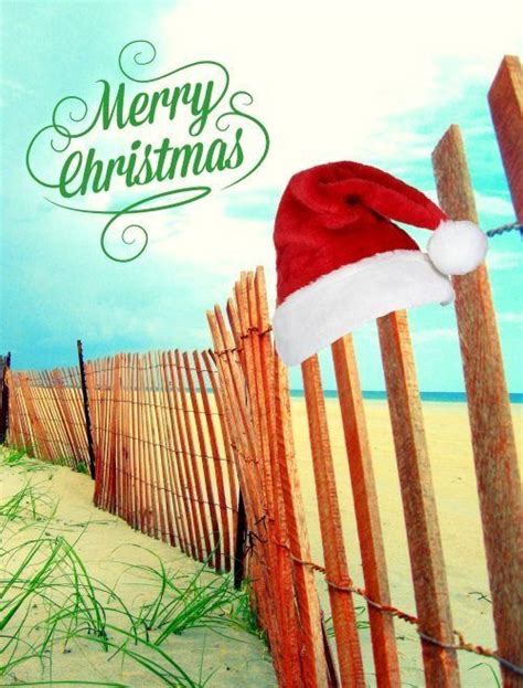 Pin by Santa Rog on Santa Pics and Quotes | Beach christmas card, Beach ...