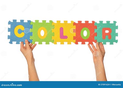 Word color stock photo. Image of games, order, childhood - 27091624