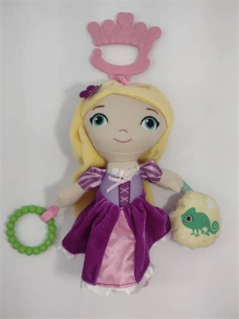 DISNEY BABY RAPUNZEL Doll Tangled Plush Raddle Stuffed Toy Teething Sensory $9.95 - PicClick