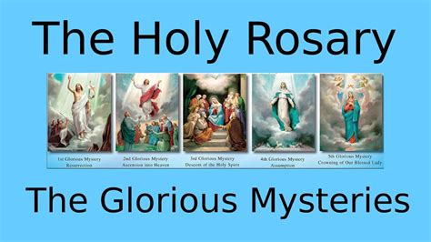 Glorious Mysteries Of The Rosary Printable