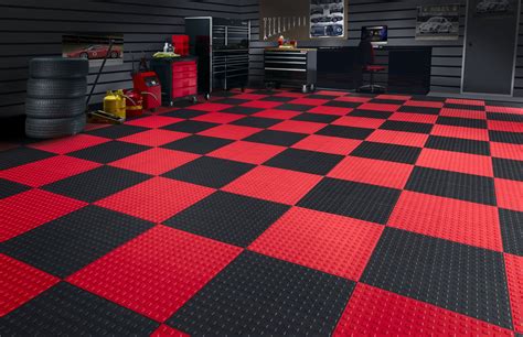 Interlocking Rubber Floor Tiles Garage | Garage floor, Garage floor tiles, Rubber flooring
