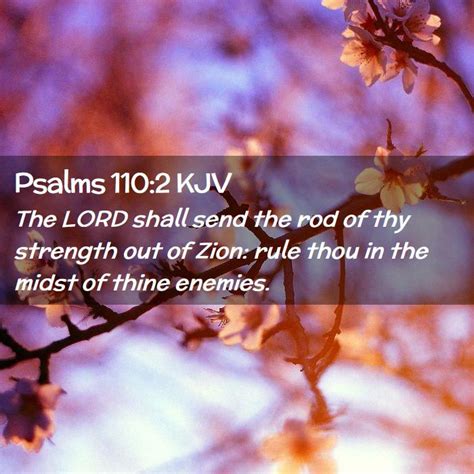 Psalms 110:2 KJV Bible Verse Images