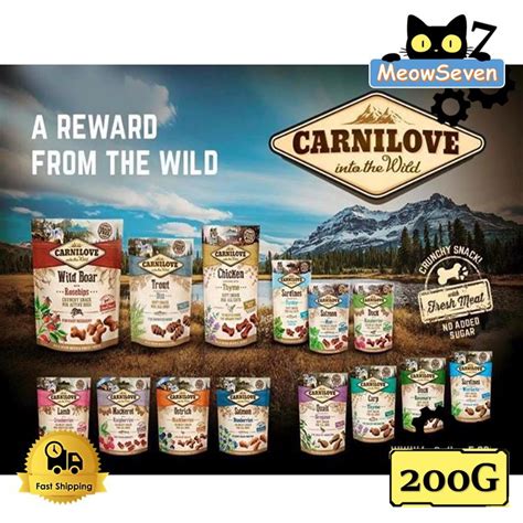 Carnilove Dog Snack Dog Treats 200g - (Carnilove Salmon 200g, Wild Boar ...