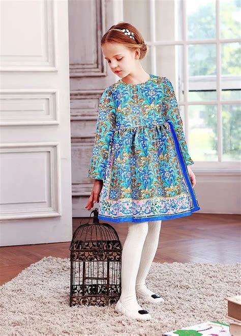 WL MONSOON Girls Winter Dress 2015 Brand Princess Dress for Girls ...