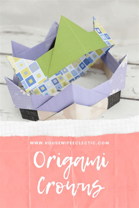 How to Make an Origami Paper Crown: Step-by-Step Instructions with Pictures - Housewife Eclectic