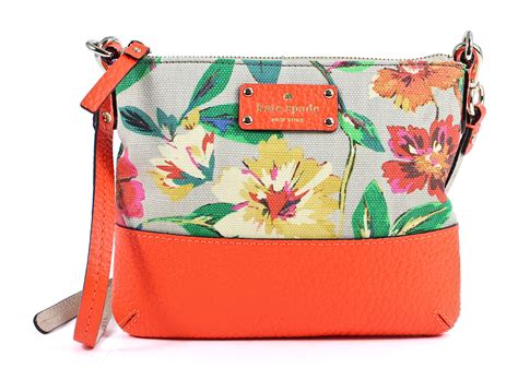 Kate Spade Leather Grove Court Floral Multi Tenley Crossbody Bag New | eBay