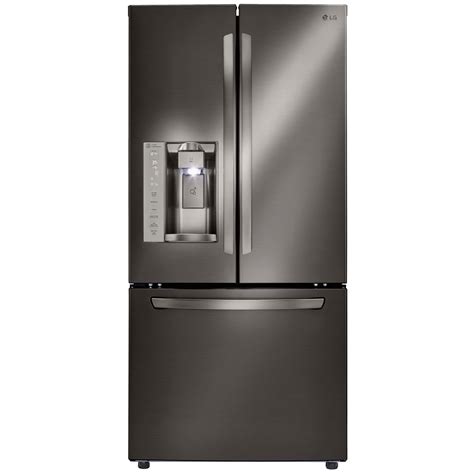 LG LFXS24623D 24.2 Cu. Ft. 33" Wide French Door Refrigerator w/ Ice & Water – Black Stainless