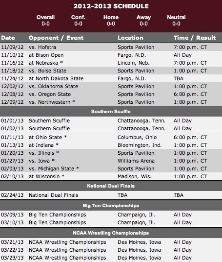 Minnesota Golden Gophers Schedule - FloWrestling