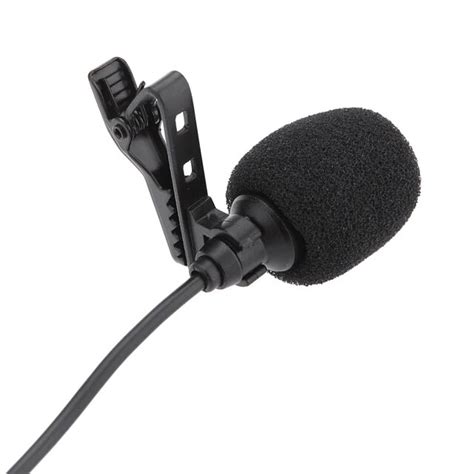 3.5mm Lavalier Clip Mini Portable Microphone Mic Metal Mono Microphone ...