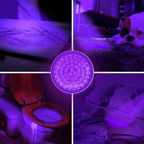KOBRA UV Black Light Flashlight 100 LED #1 Best UV Light and Blacklight For Home & Hotel ...