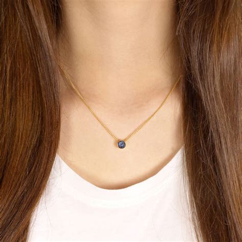 Alexandrite Necklace In 18ct Gold, June Birthstone By Lilia Nash Jewellery | notonthehighstreet.com