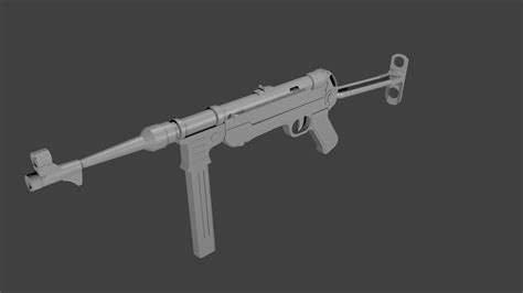 Gun 3D Model Blender