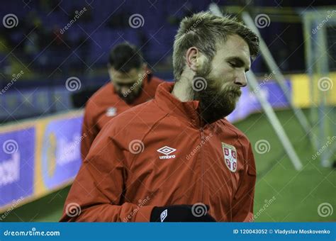 Kharkiv, UKRAINE - November 15, 2016: Aleksandar Katai during T ...