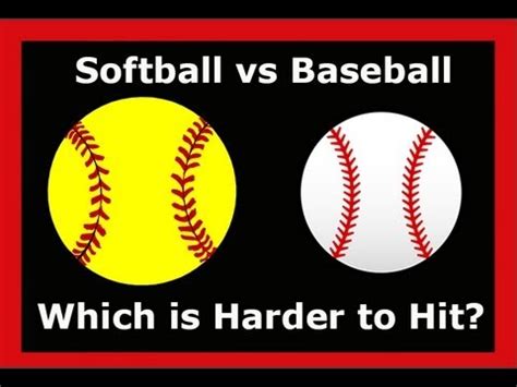 Softball or Baseball, which is Hardest to Hit? - YouTube