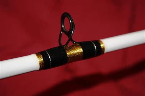 White custom | Custom fishing rods, Fishing rod, Custom rods