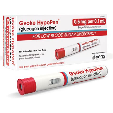 Glucagon Injection Gvoke HypoPen 0.5 MG per 0.1ML Pediatric Dose 2 Pack - SAVELIVES