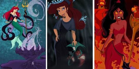 Fan Art Reimagines Disney Princesses As Villains - Inside the Magic