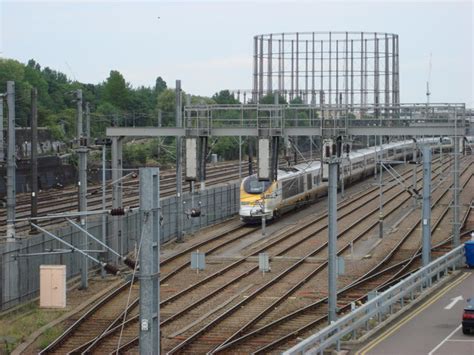 Eurostar at North Pole Maintenance Depot © Oxyman cc-by-sa/2.0 :: Geograph Britain and Ireland