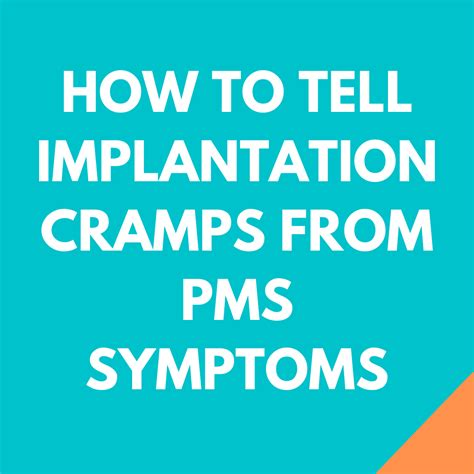 How to Tell Implantation Cramping From PMS Symptoms - Storkacademy