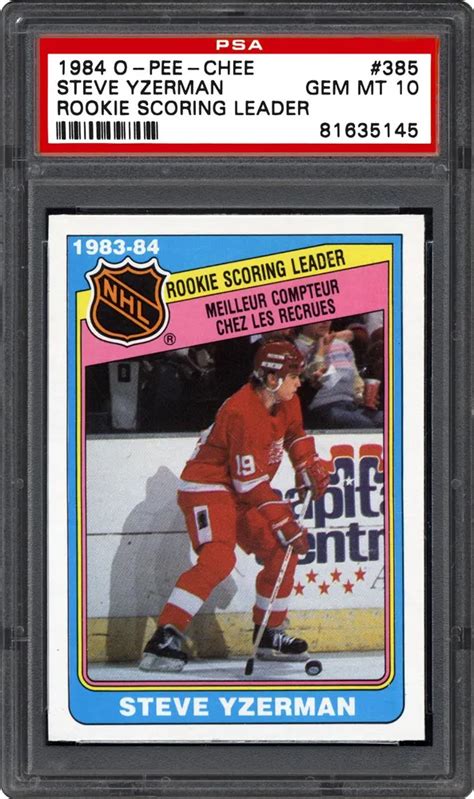 Auction Prices Realized Hockey Cards 1984 O-Pee-Chee Steve Yzerman ...