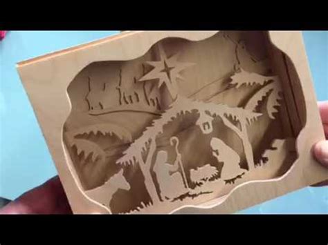 Scroll saw Nativity pattern. - YouTube