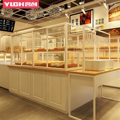 [USD 321.12] Bread display cabinet bakery iron display cabinet bread cabinet display rack glass ...