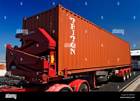 Transportation and Trucking / A Shipping Container loaded on a Semi ...