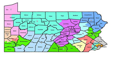 GOP leaders unveil revamped map of Pennsylvania congressional districts