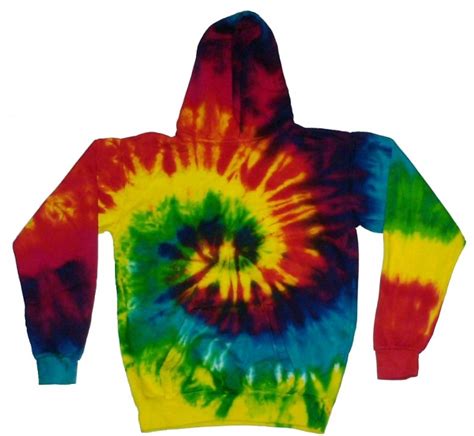 Reactive Rainbow Tie Dye Pull Over Hoodie Sweatshirt – Tie Dye Space