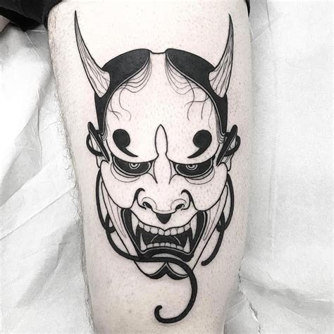 oni mask tattoo design - Sari Curtin