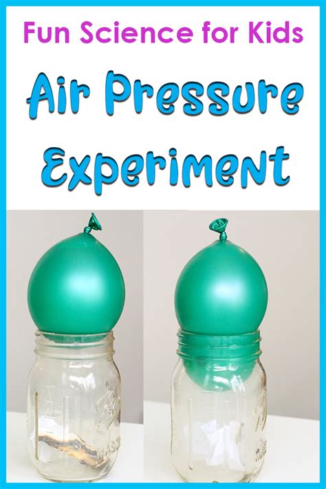 Balloon Air Pressure Science Experiment for Kids | Science experiments kids elementary, Science ...