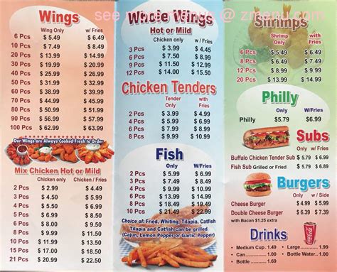 Online Menu of Wings Town Restaurant, Chattanooga, Tennessee, 37404 - Zmenu