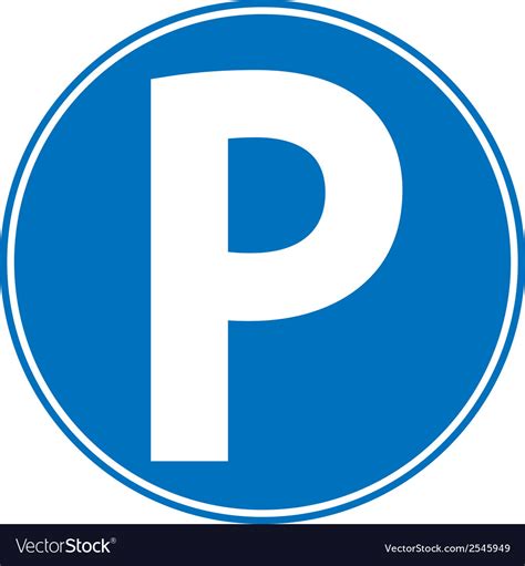 Parking sign Royalty Free Vector Image - VectorStock