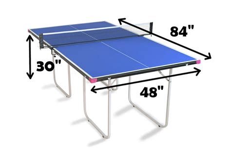 Ping Pong Table Clearance Dimensions