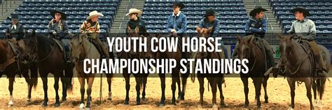 Jr. and Sr. Youth Cow Horse Championship Placings