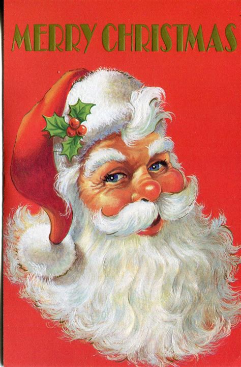 Vintage Santa Christmas Cards | Vintage christmas cards, Vintage christmas images, Merry ...