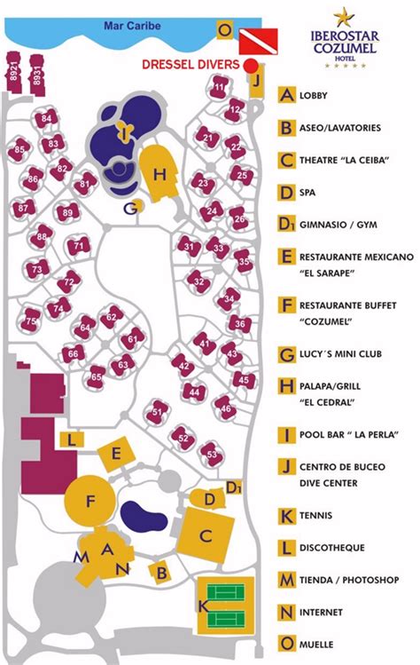 Iberostar Lindo Mexico Property Map