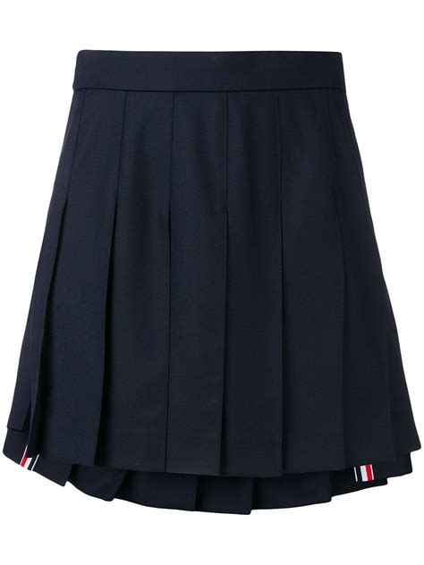 Thom Browne School Uniform Pleated Skirt - Blue In 415 Navy | ModeSens