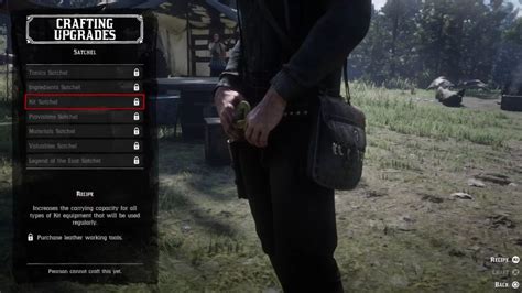 Red Dead Redemption 2 Satchel Crafting Guide - All Satchels