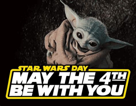 May The Fourth Baby Yoda Gif - starwarsworld