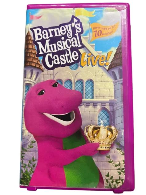 BARNEY'S MUSICAL CASTLE Live! VHS Video Tape RARE! Sing Along Songs £4. ...