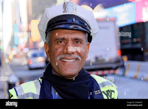 New York City Police Department Traffic Cop, NYPD, Manhattan, New York City (Photo taken with ...